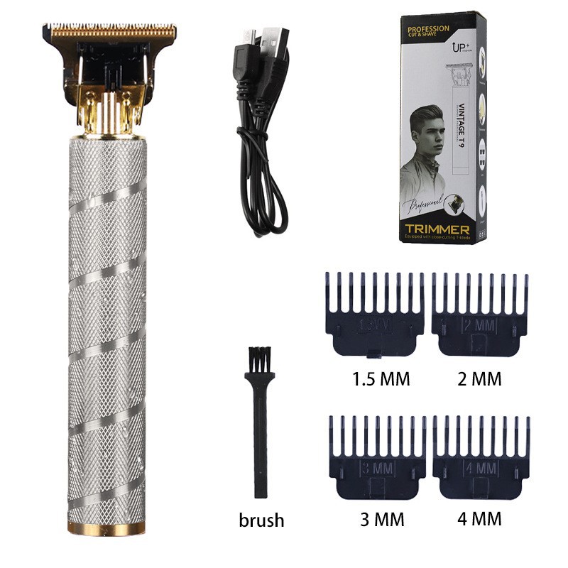 Corte de pelo eléctrico transfronterizo al por mayor retrógrado tallado impulsor eléctrico cabeza baldía de aceite impulsor eléctrico cortadora de plástico afeitar