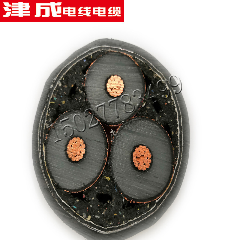 津成电缆 WF-ZR-YJV22 0.6/1KV 3+2芯 铠装聚乙烯绝缘电力电缆