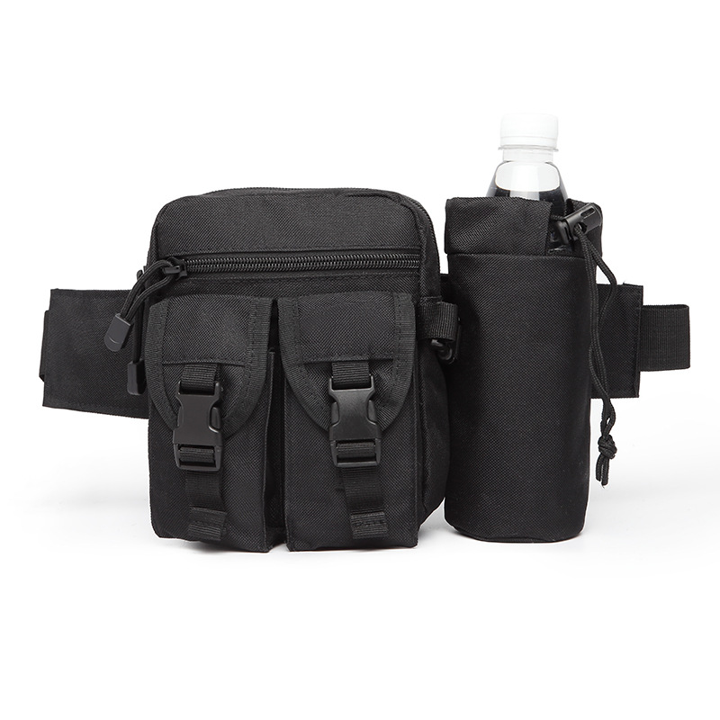 Outdoor running bag, military fan tactical water bottle bag, functional phone bag, hiking and cycling bag, wilderness bag for men