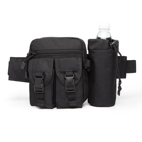 Outdoor running bag, military fan tactical water bottle bag, functional phone bag, hiking and cycling bag, wilderness bag for men