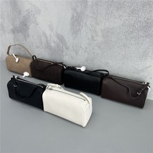 小众高级感90s笔袋包笔筒包小牛皮枕头包女手提包时尚单肩腋下包