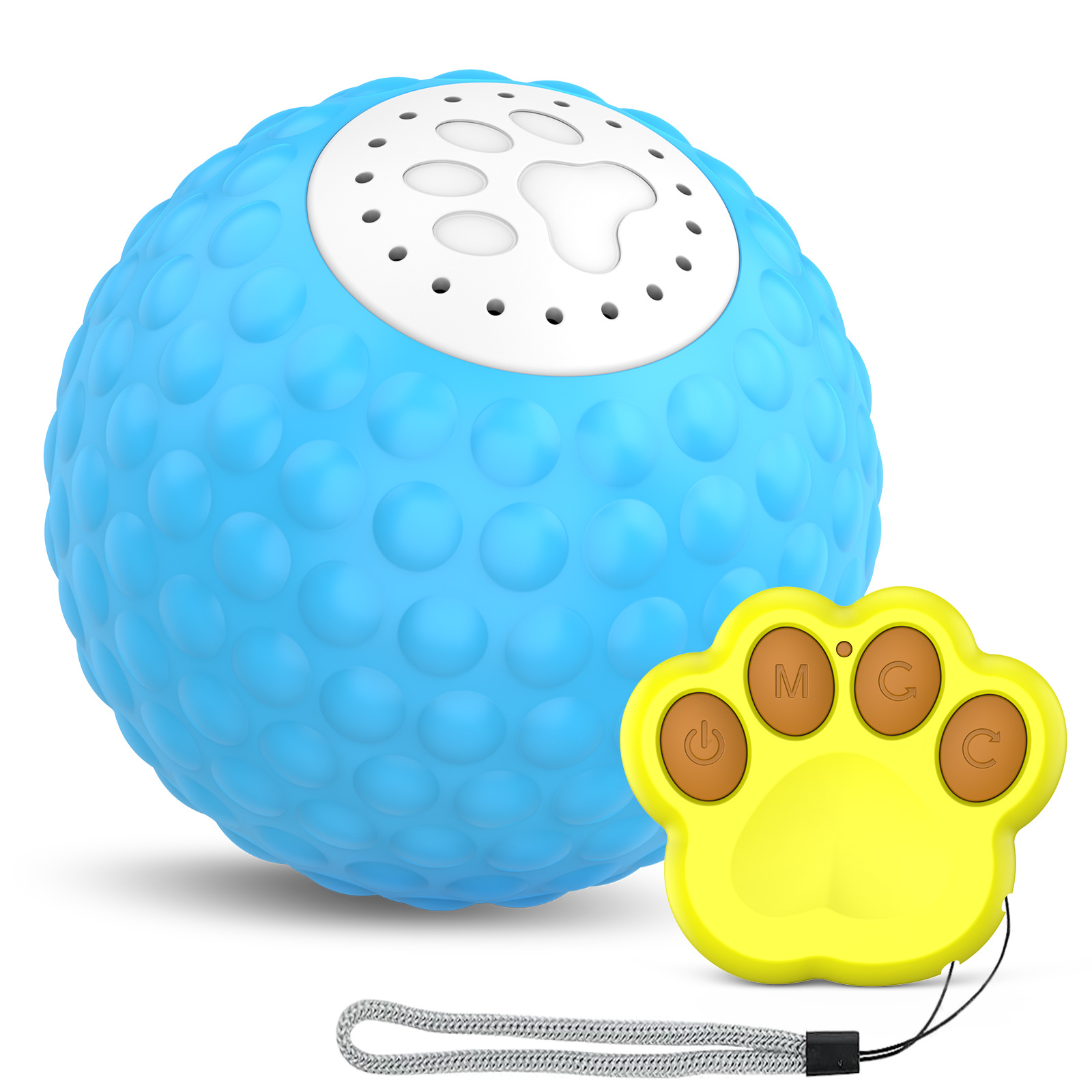 Amazon popular mascota juguete inteligente gato bola rodante sonido divertido gato bola gato actualización versión de Control Remoto C1
