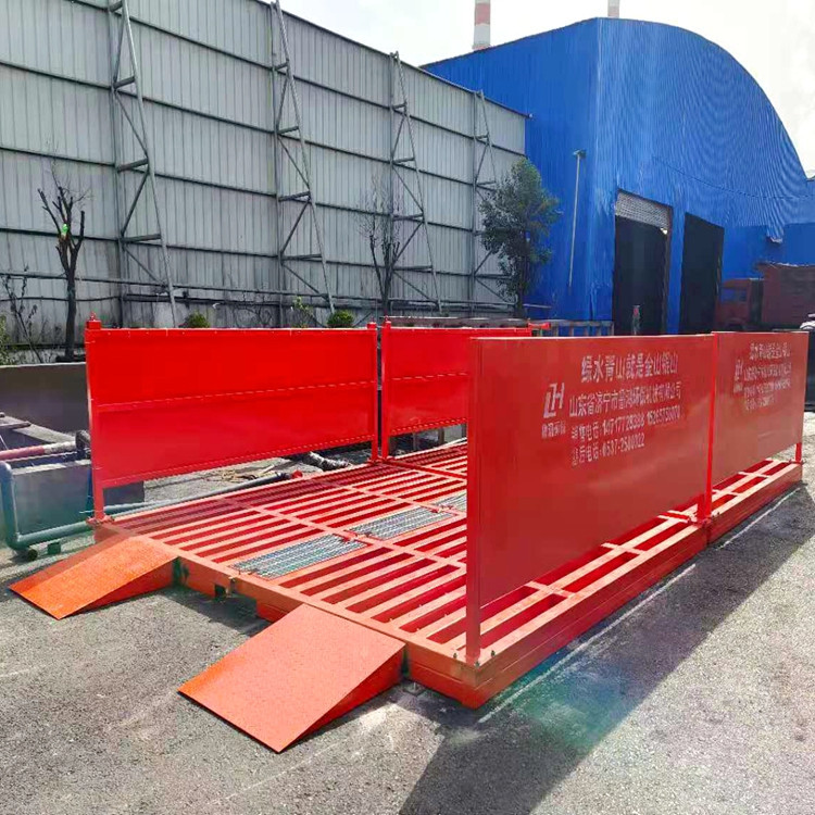 建筑工地工程车洗轮机厂家 车辆冲洗平台 150吨矿厂洗车机
