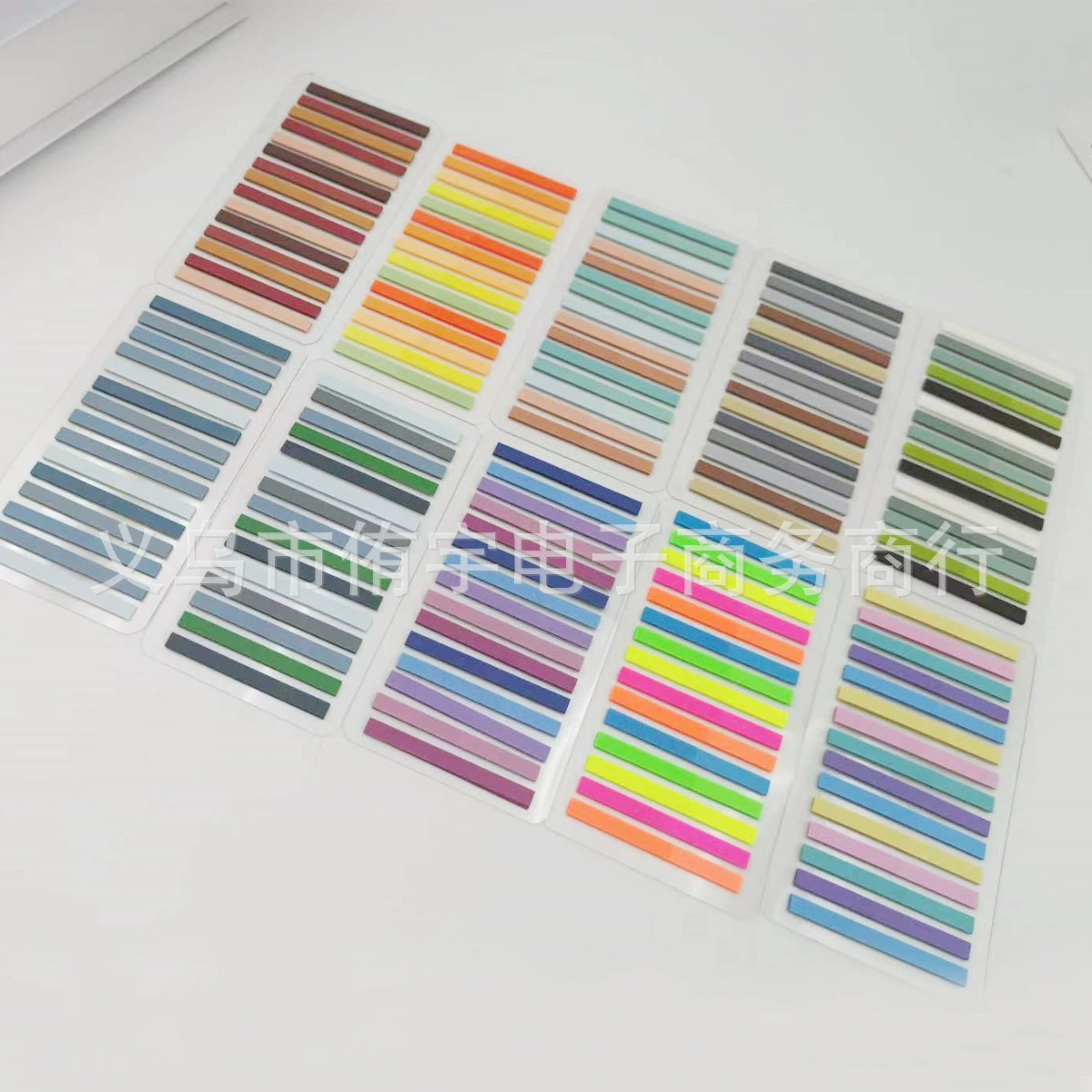 Многоцветная тонкая наклейка с индексом Контрактная маркерная наклейка водостойкая записываемая прозрачная ПЭТ Студенческая тетрадь Post-It Notes