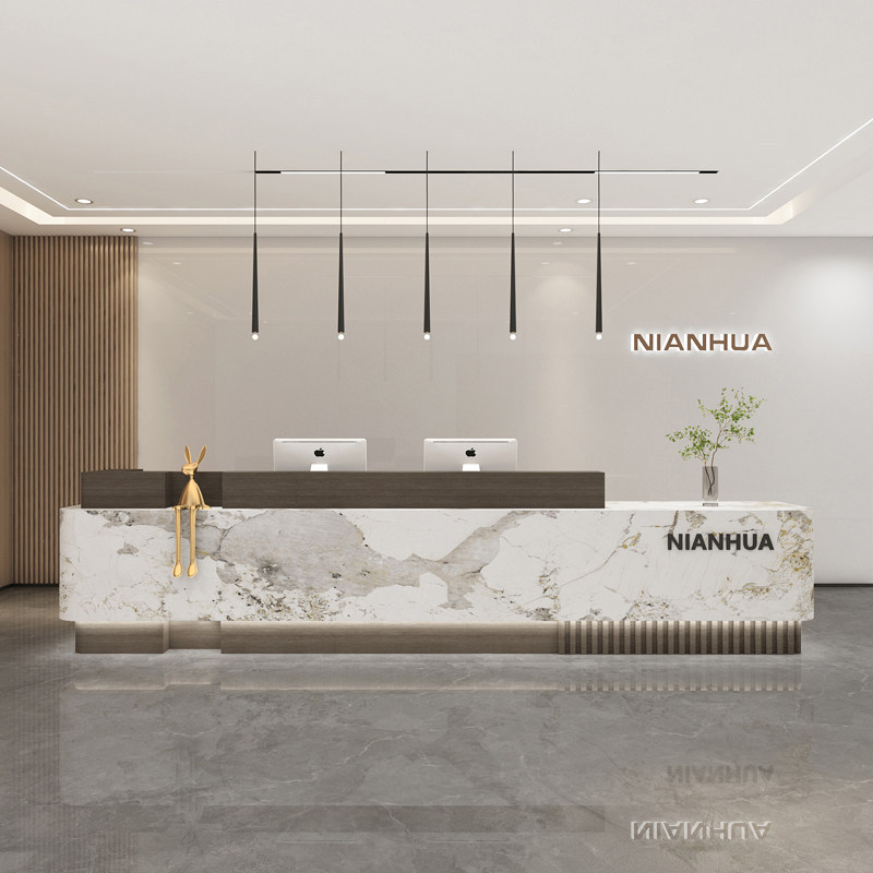Modern Company Reception Desk, Hotel Bar Counter, Reception Desk, Sales Office, Commercial Property Cashier Desk, Beauty Salon Information Desk Modern Company Reception Desk, Hotel Bar Counter, Reception Desk, Sales Office, Commercial Property Cashier Desk, Beauty Salon Information Desk