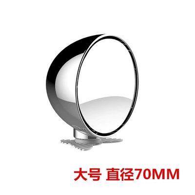 Large field of view rear view auxiliary mirror instructor mirror, rearview mirror, auxiliary - 3r-045large-sizeelectroplated-silver-one-piece