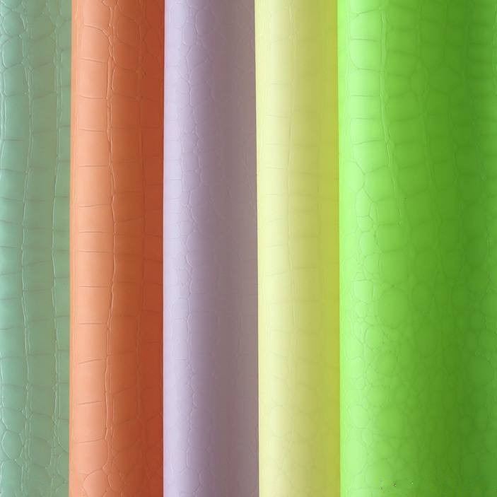 果冻包材笔袋化妆包人造革 平纹磨砂手感果冻料