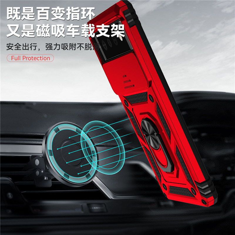 [Soldado ventana corredera] aplicable a Google pixel8 pro teléfono móvil Shell Pixel 7A anillo resistente a la caída Push-Pull Shell 6A