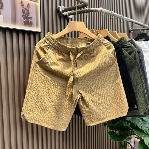 Summer casual men's shorts trendy brand INS loose casual fashion outerwear versatile Korean style five-quarter pants