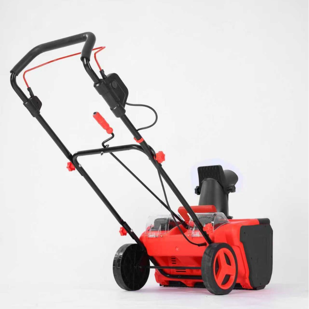 Batería de litio sin escobillas transfronteriza máquina de barrido de nieve plegable empujada mano máquina de remoción de nieve pequeña máquina de nieve doméstica