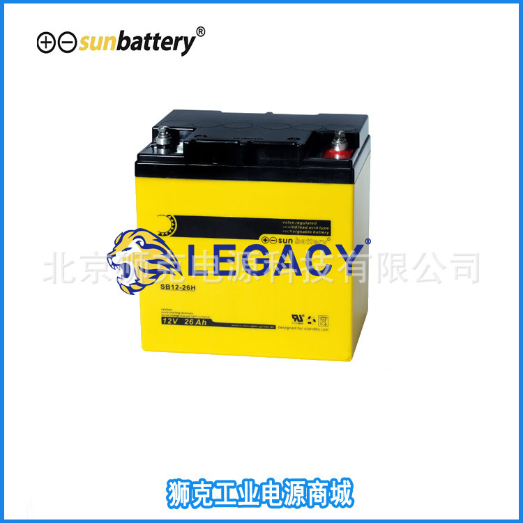 sunbattery蓄电池SB12-26H德国工业电池销售中心（12V26AH）