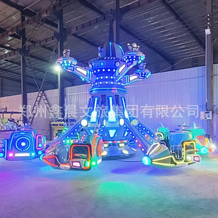 Self-Controlled Aircraft Double-Layer Outdoor Square Park Rotating Lift New Children's Electric Amusement Equipment Production Factory
