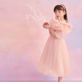 儿童礼服公主裙洋气摄影服装母女影楼拍照主题衣服甜美浪漫连衣裙