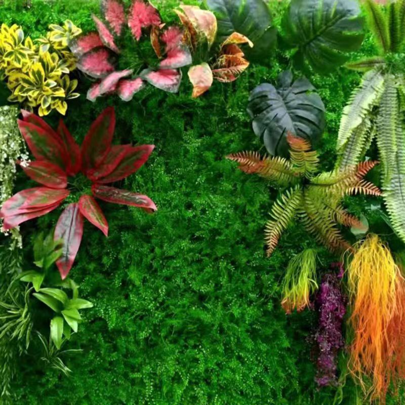 Simulated Plant Wall Door Head Eucalyptus Plastic Fake Grass Plant Flower Wall Wholesale Indoor Green Plant Decoration Background Wall