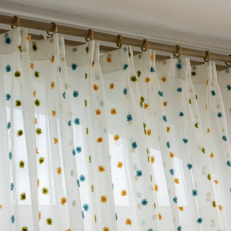 Детская бархатная занавесь с мультяшным принтом, плюшевые точки, размеры 100–200 см
