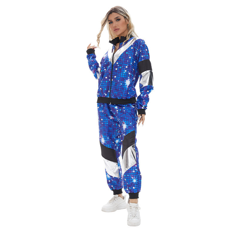 Halloween cosplay Costume Carnival Disco Vintage Sports Hot Dance 80 s Cos Costume Stage Performance