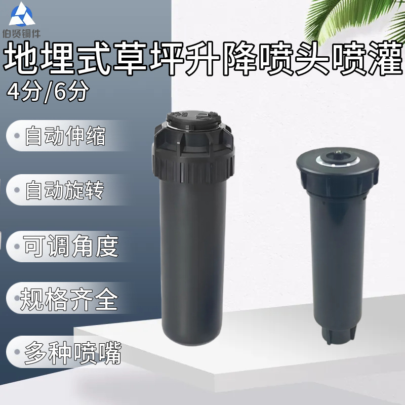 4分塑料地埋式散射喷头喷灌草地园林自动伞状喷水升降喷头喷灌