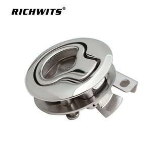 Stainless Steel 316 Floor Lock Round Lock Yacht Floor Buckle Round Pull Ring Door Lock Deck Cover Door Lock