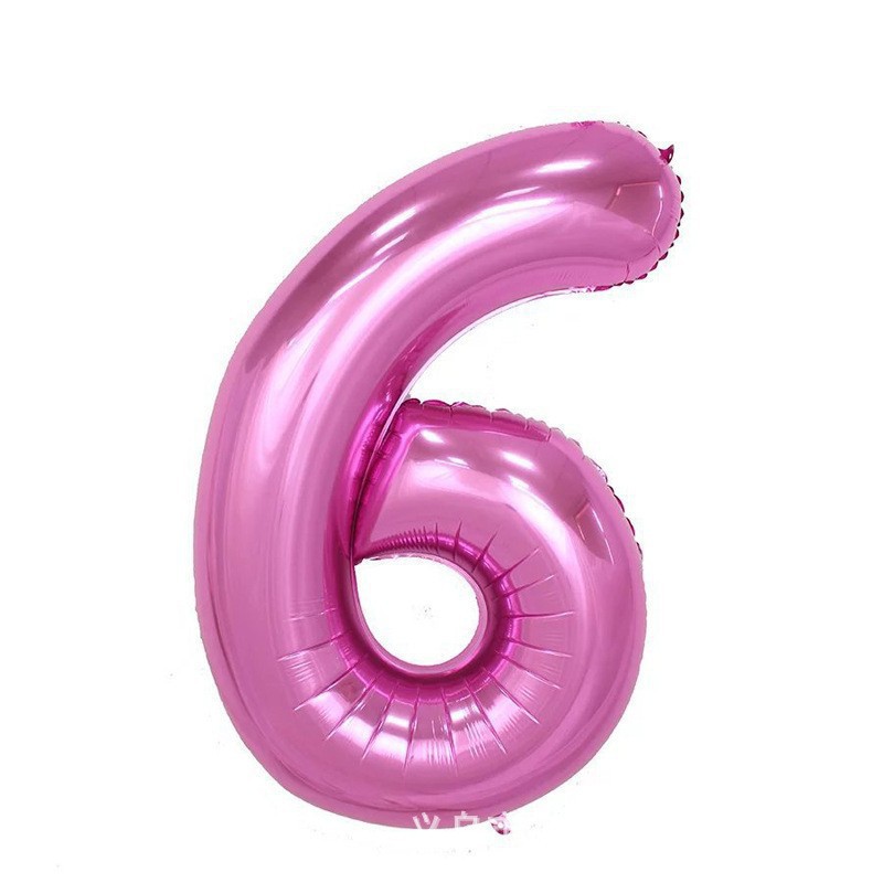 Globo de aluminio digital de 40 pulgadas, globo de aluminio con números grandes, versión delgada de 90 cm, varios colores de globos con números
