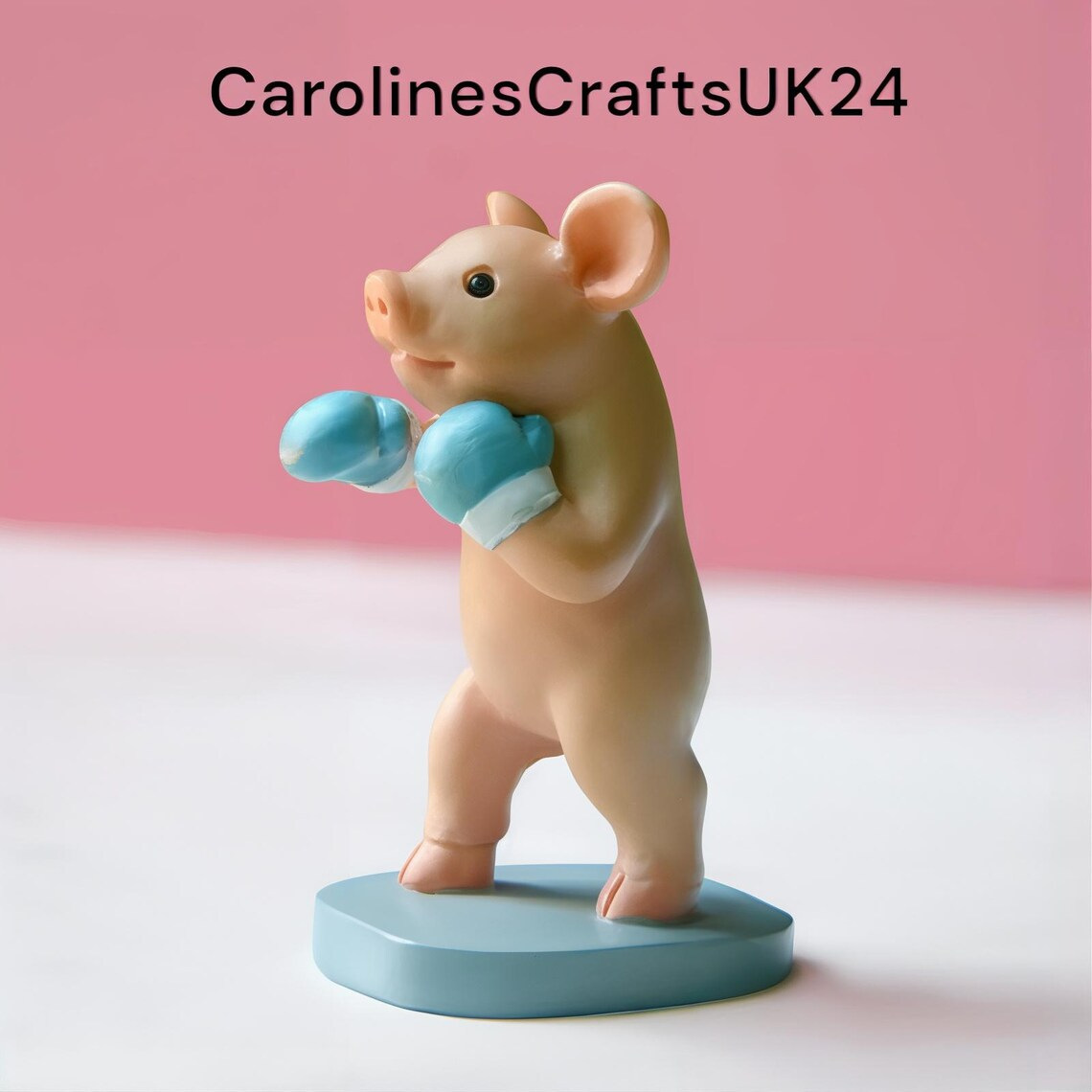 Nuevo mini boxeo de resina transfronteriza cerdo decoración del hogar ornamentos de resina artesanía regalos de San Valentín