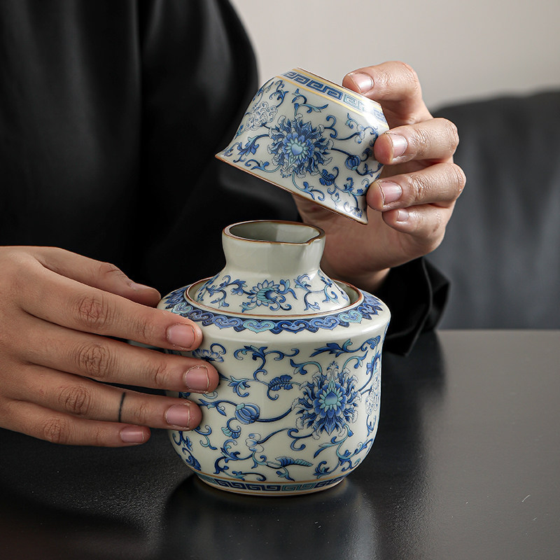Yellow Wine Warmer, Household Wine Heating Pot, Chinese-Style Wine Set, White Wine Cup, Wine Warming Pot, 0.1kg Half-Pound Hot Wine Warmer