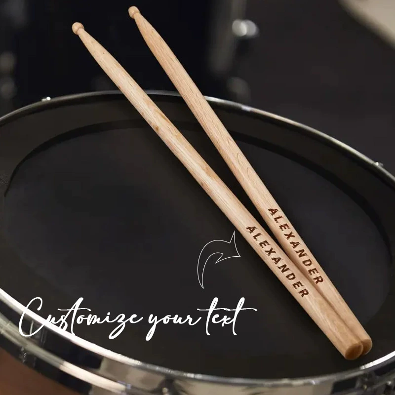 Custom drum sticks персонализированные деревянные барабанные палочки Цветные барабанные палочки упражнения барабанные палочки барабанные палочки молотки барабанные палочки