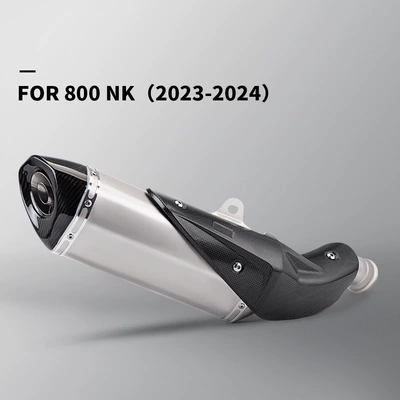 Motorcycle exhaust pipe front and middle sections are suitable for CFMOTO 800NK 51MM 2023-2024 (Exhaust pipe) - a