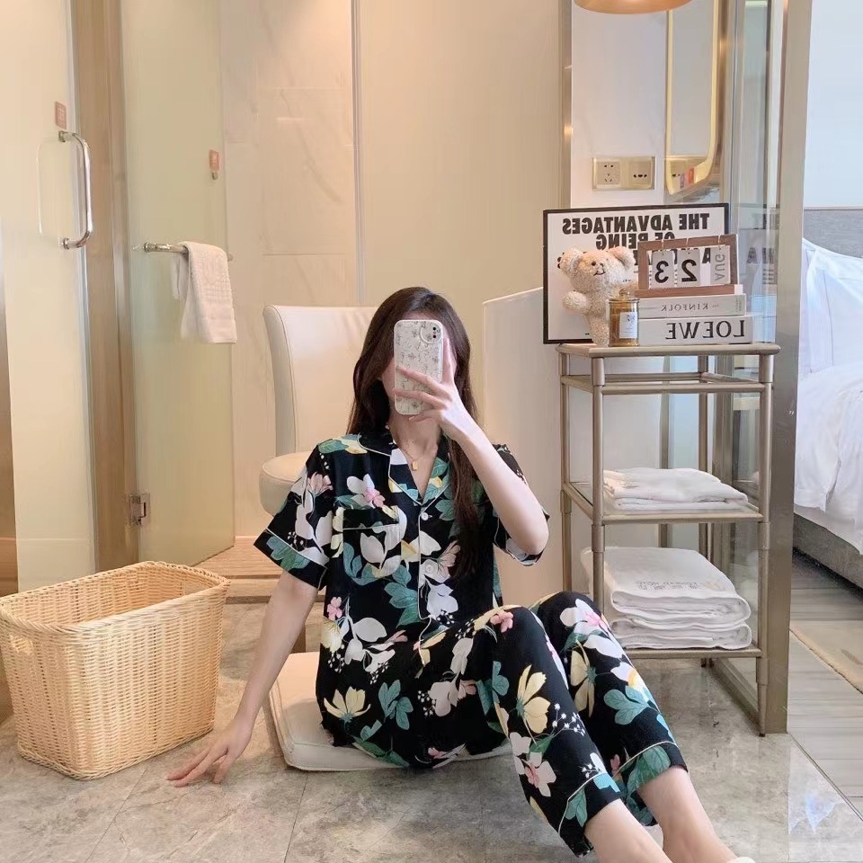 ฤดูร้อนฤดูร้อน Pijama, กางเกงน่ารักบาง ๆ , ชุด, คอลเล็กชั่น 2023 พร้อมแขนสั้นและขนาด ฤดูร้อนฤดูร้อน Pijama, กางเกงน่ารักบาง ๆ , ชุด, คอลเล็กชั่น 2023 พร้อมแขนสั้นและขนาด