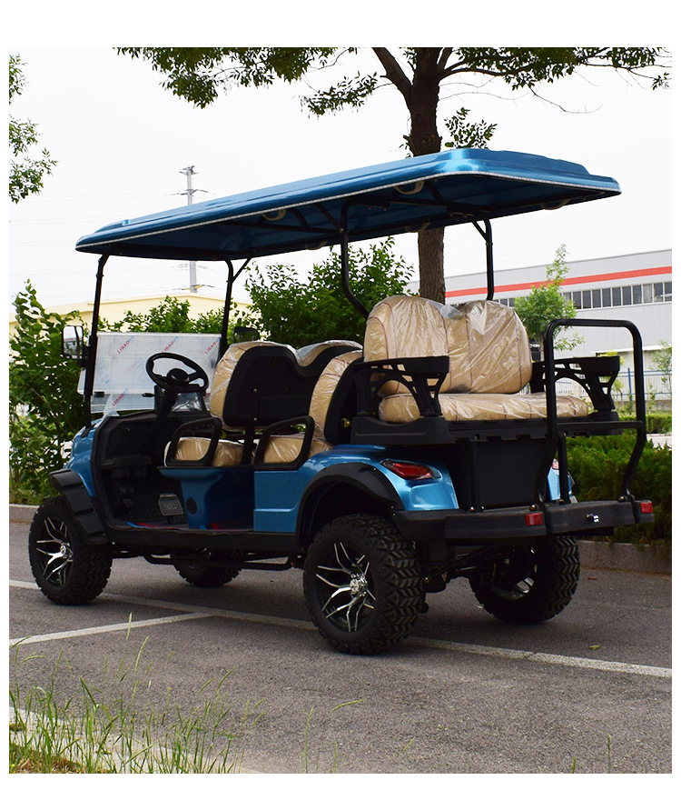 Electric Golf Cart New Scenic Spot Sightseeing Car Hotel Four-Wheel Reception Battery Car 4-Seater 6-Seater Patrol Car