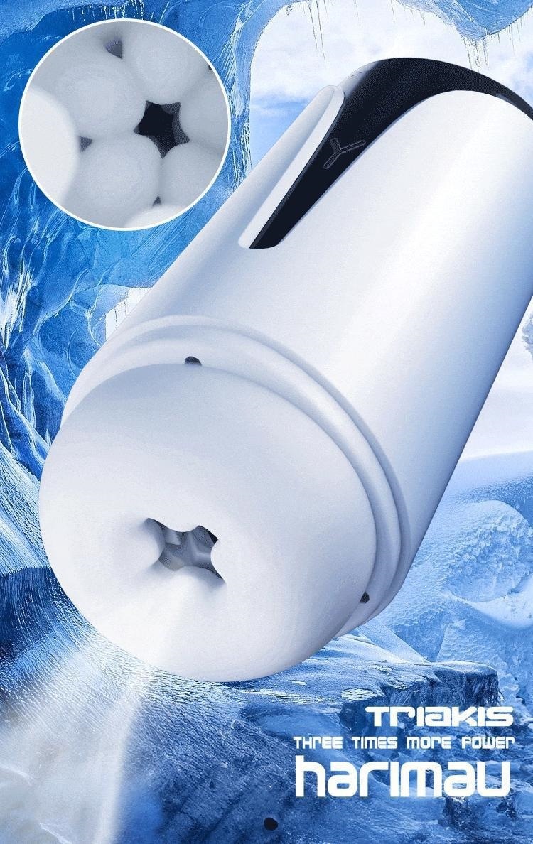 Mystery Blue Crystal Y Aircraft Cup Male Masturbator with Suction Base — detail image 8