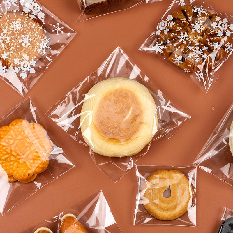 现货批发opp自粘袋食品级透明面包饼干袋雪花酥月饼塑料包装袋