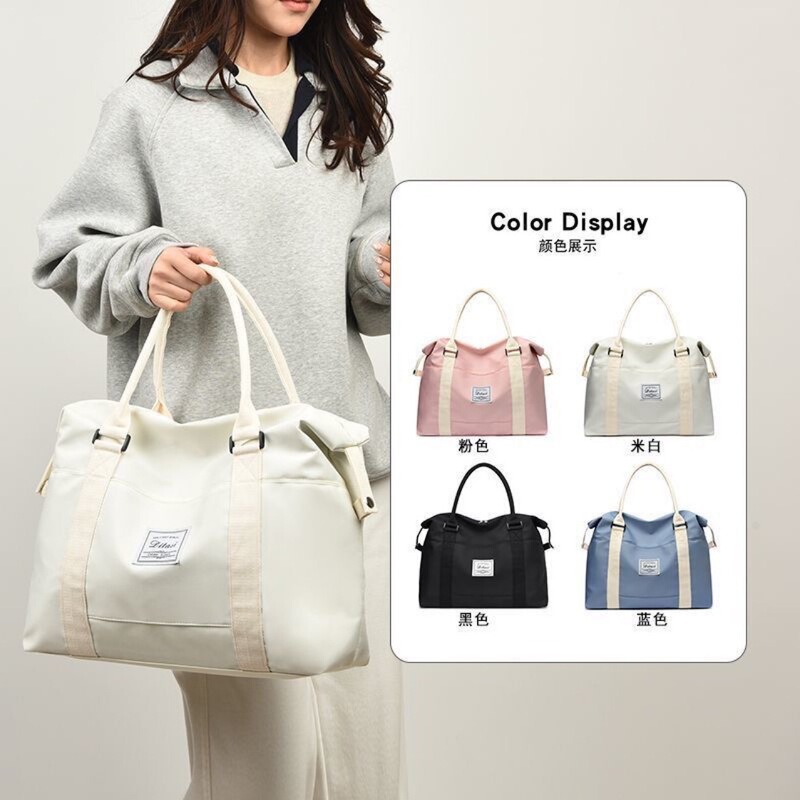 Travel Bag for Women, Large Capacity Hand Luggage Bag, Travel Bag, Clothing Storage Bag, Men's Carry-On Bag, Short-Distance Maternity Bag