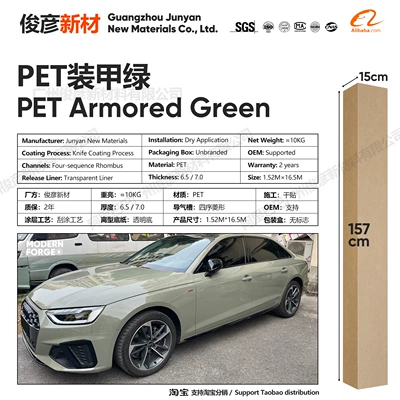 Auto Color Change Film — Factory - pet-armor-green-65-series152-165m