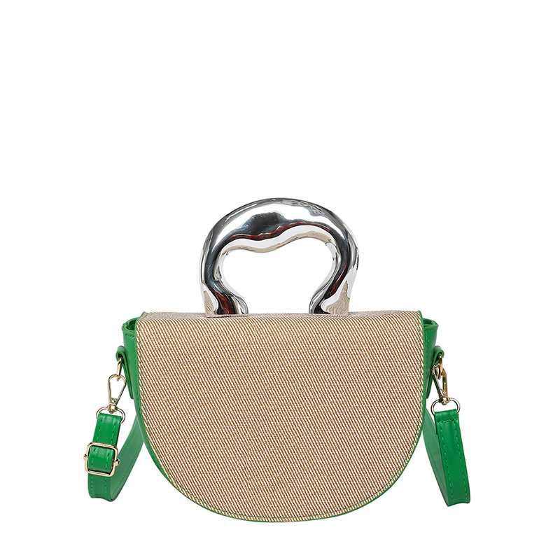 Bolso de diseño de nicho 2025 primavera nuevo bolso de mujer bolso de hombro de moda personalizado bolso de mensajero de costura de color de contraste marea