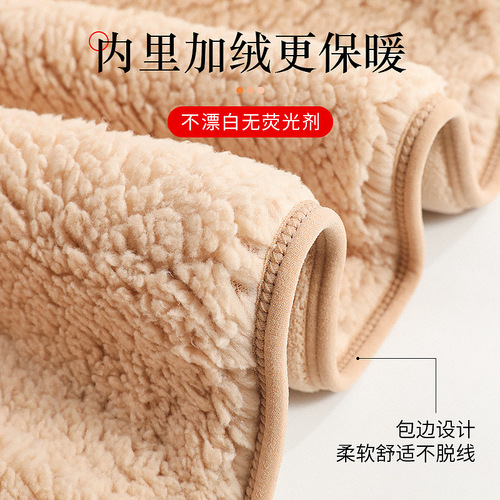 Factory direct sales new autumn and winter Ollie velvet shawl winter warm plus velvet thickened double layer shoulder pads plush cotton vest