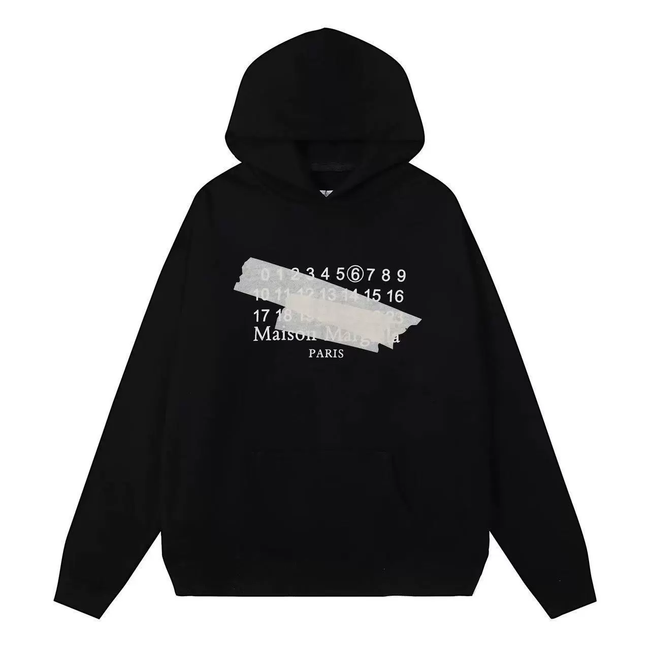 Футболка с длинным рукавом Maison Margiela унисекс свободного кроя с круглым вырезом