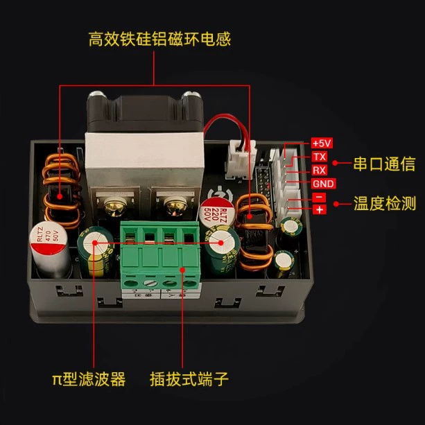 Постоянное напряжение и ток: Блок питания для DIY 40V8A с регулируемым выходом, SK150Pro CNC Buck DC