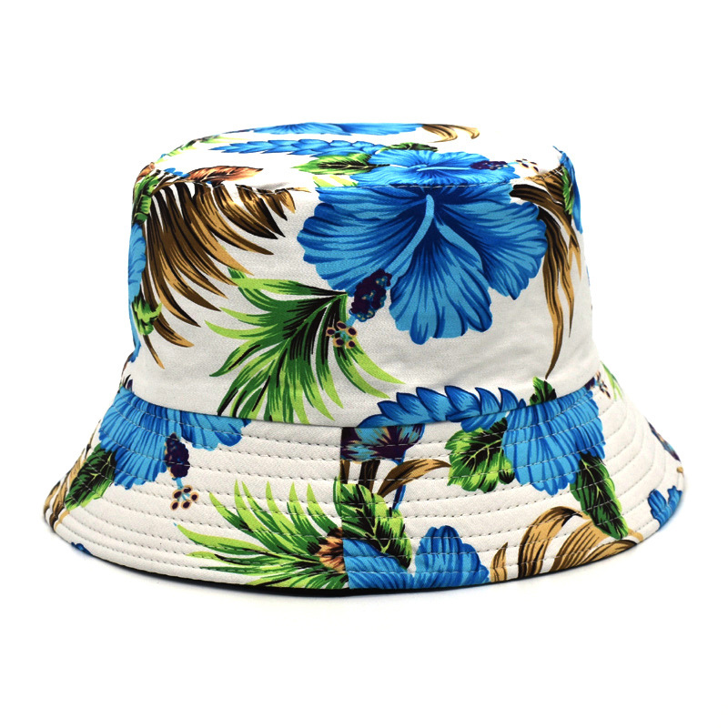 Foreign Trade Cow Print Fisherman Hat Women's Cotton Korean Version Double-sided Basin Hat Men's Summer Outdoor Sun Protection Hat Sun Hat