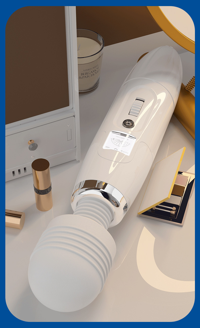 Aurora 8-Speed 9-Frequency Heating AV Wand Vibrator, Rotating Clitoral Massager, Button Control — detail image 22