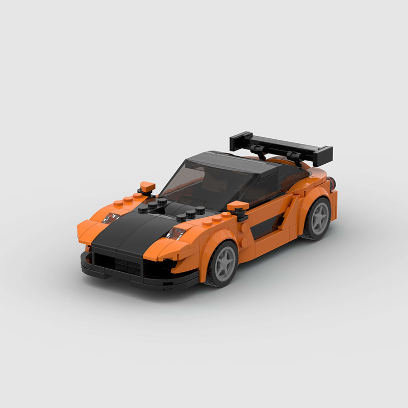 Compatible with Lego small particle rx7 sports car moc educational assembled Diy children's building block toys cross-border wholesale