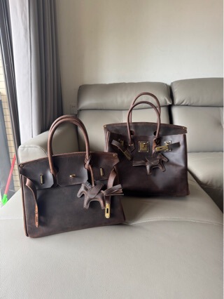 Yijinyuan Vintage 25 30 35cm Daily Commuting Distressed Crazy Horse Leather Handmade Men's Large Platinum Large Capacity Crossbody Bag Yijinyuan Vintage 25 30 35cm Daily Commuting Distressed Crazy Horse Leather Handmade Men's Large Platinum Large Capacity Crossbody Bag