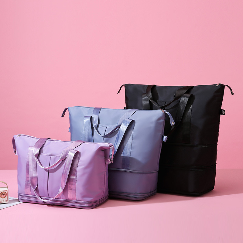 Nueva bolsa de viaje expandible, bolsa portátil de gran capacidad, bolsa deportiva, bolsa de ejercicios, bolsa portátil de viaje, bolsa de maleta al por mayor. image 5