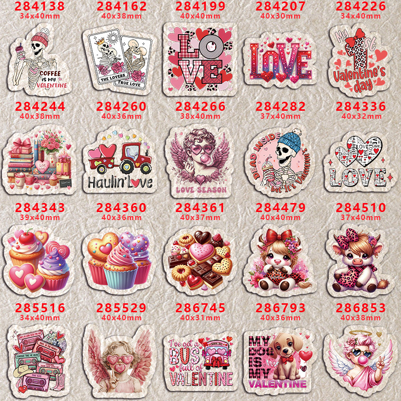2025 new cross-border hot acrylic resin patch transparent bottom A284138