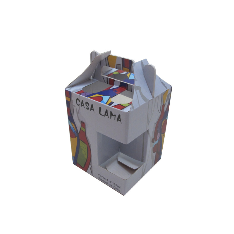 手提式酒类包装盒 纸质酒盒 小支酒盒包装 迷你4支酒盒