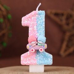 クロスボーダーゼロデジタル誕生日キャンドルケーキデコレーションホリデー1歳の誕生日手作りキャンドル0-9diyに特別に提供