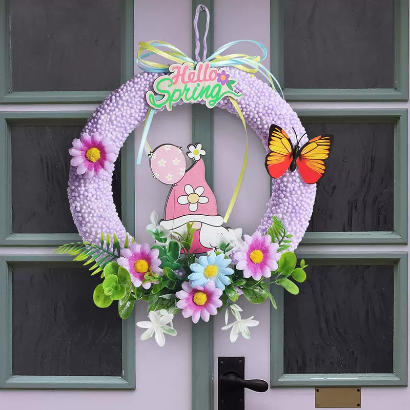 亚马逊圣诞春天彩蛋复活节节日摆件仿真植物家居装饰品仿真