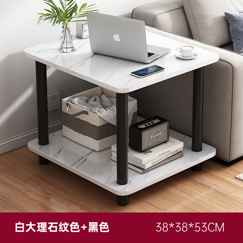 Doble capa sofá lateral varios luz sala de estar de lujo Casa balcón pequeña mesa cuadrada pequeño apartamento dormitorio italiano estante de almacenamiento de noche