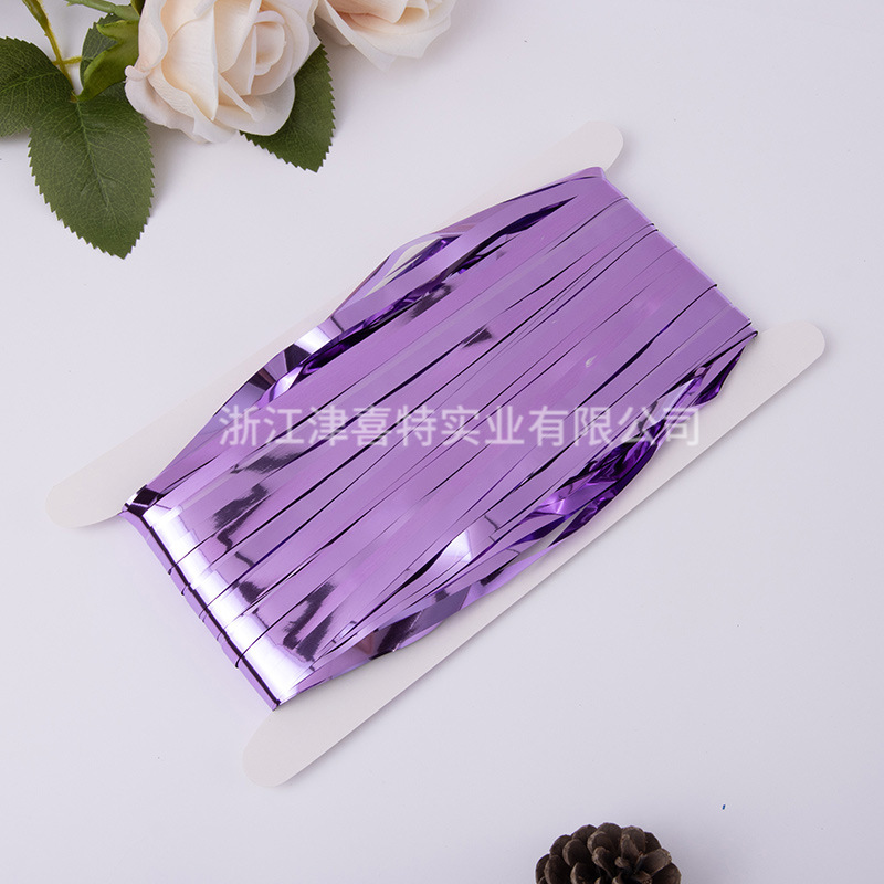 Cortina de lluvia brillante de 1mX2m para Navidad, fiestas de cumpleaños, festivales, decoración de bodas, telones de fondo