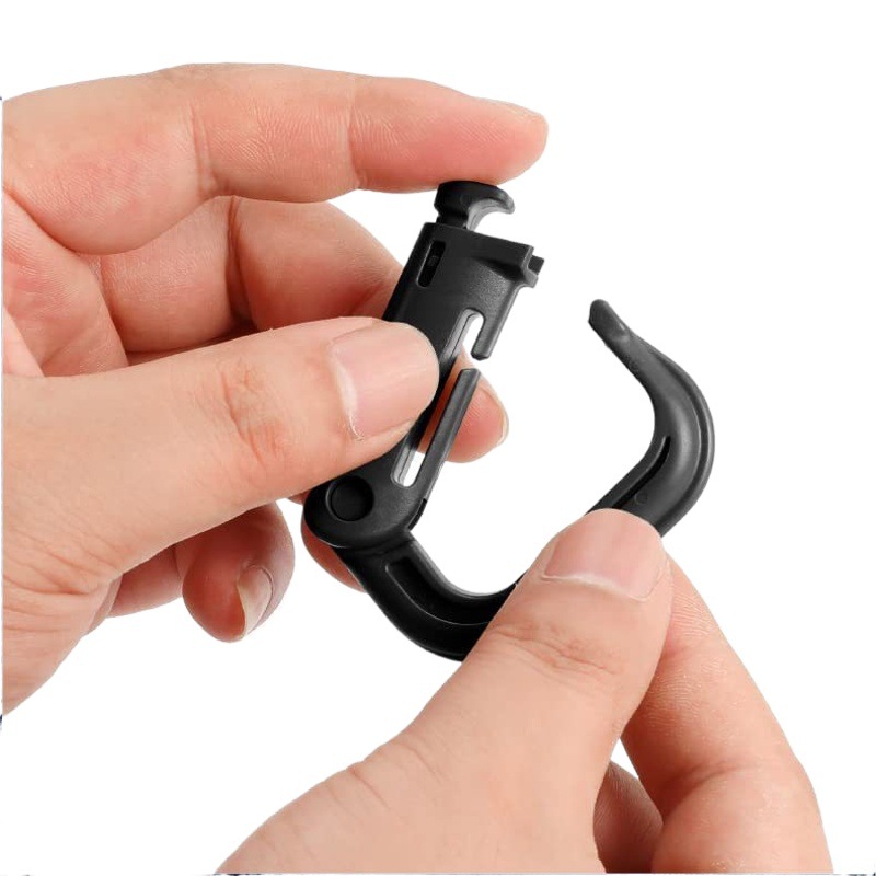 Multipurpose Tactical D-shaped Lock Sport Backpack Mountaineering Buckle D-shaped Buckle Plastic Steel Backpack Buckle Quick Hanging