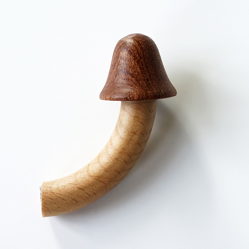 En stock nuevo refrigerador de setas de madera pegatinas imán magnético pegatinas magnéticas creativo imán mensaje pegatinas